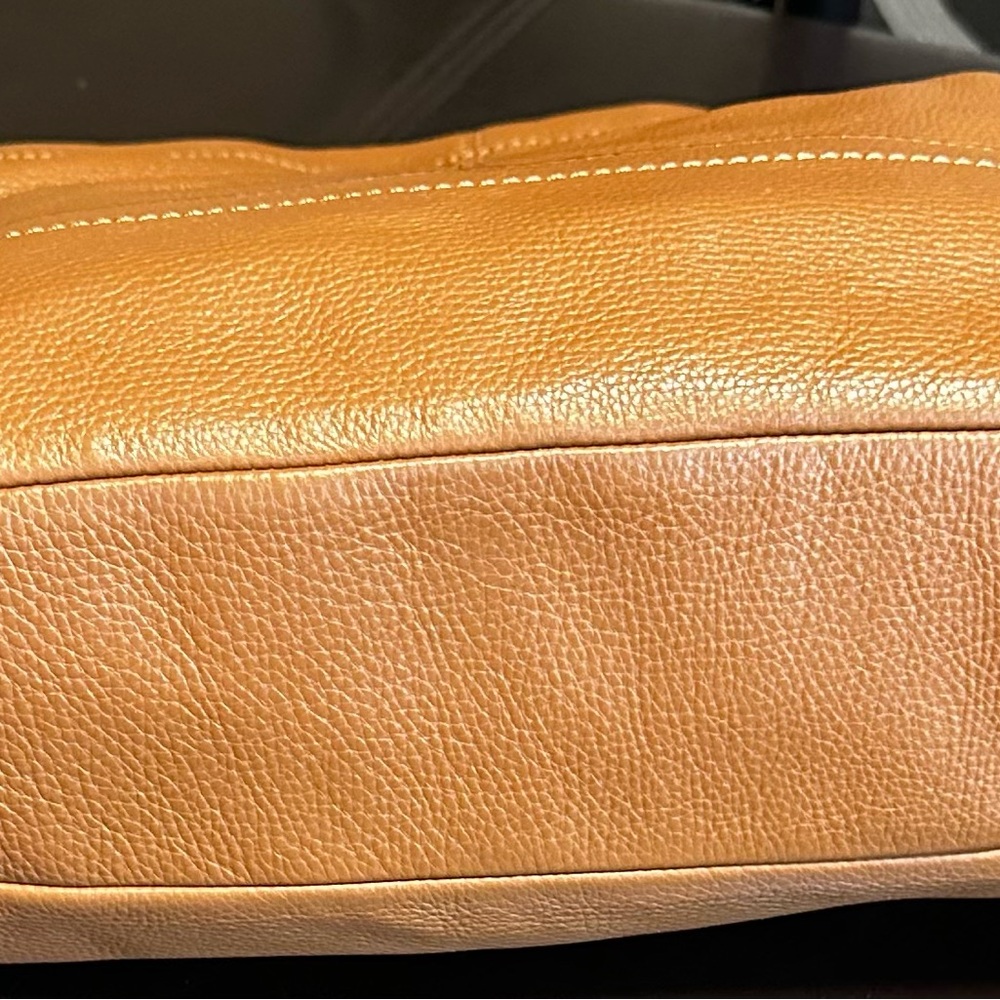 Coach Tan Leather Shoulder Bag - Picture 6 of 13